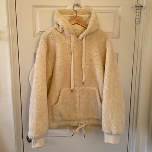 ROCKET X LUNCH Oversized Sherpa Hoodie